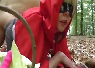 Outdoor dog porn bestiality action with a nice hound